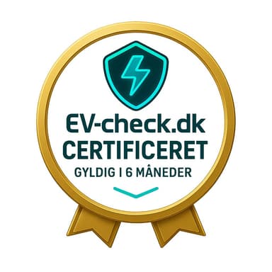 EV-Check certificeret batteridiagnose badge